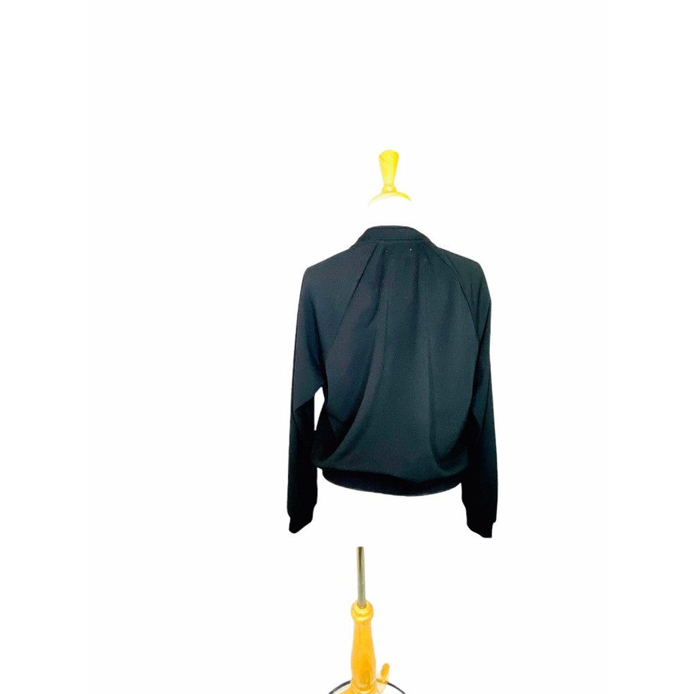 Democracy Embroidered Floral Track Jacket Black Sz M - Picture 8 of 10